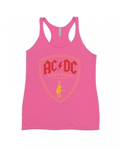 AC/DC Bold Colored Racerback Tank | Rockware Est. 1973 Emblem Shirt $10.71 Shirts