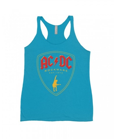 AC/DC Bold Colored Racerback Tank | Rockware Est. 1973 Emblem Shirt $10.71 Shirts