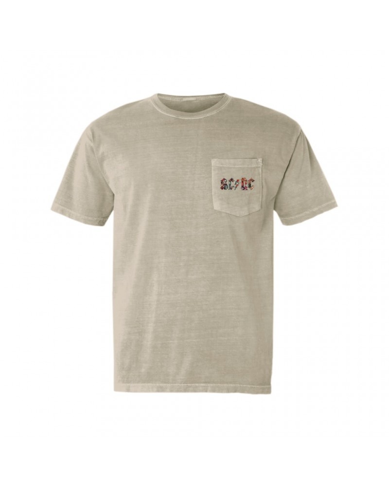 AC/DC T-Shirt | Industrial Logo Pocket T-shirt $11.38 Shirts