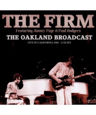 The Firm CD - The Oakland Broadcast (2cd) $13.44 CD