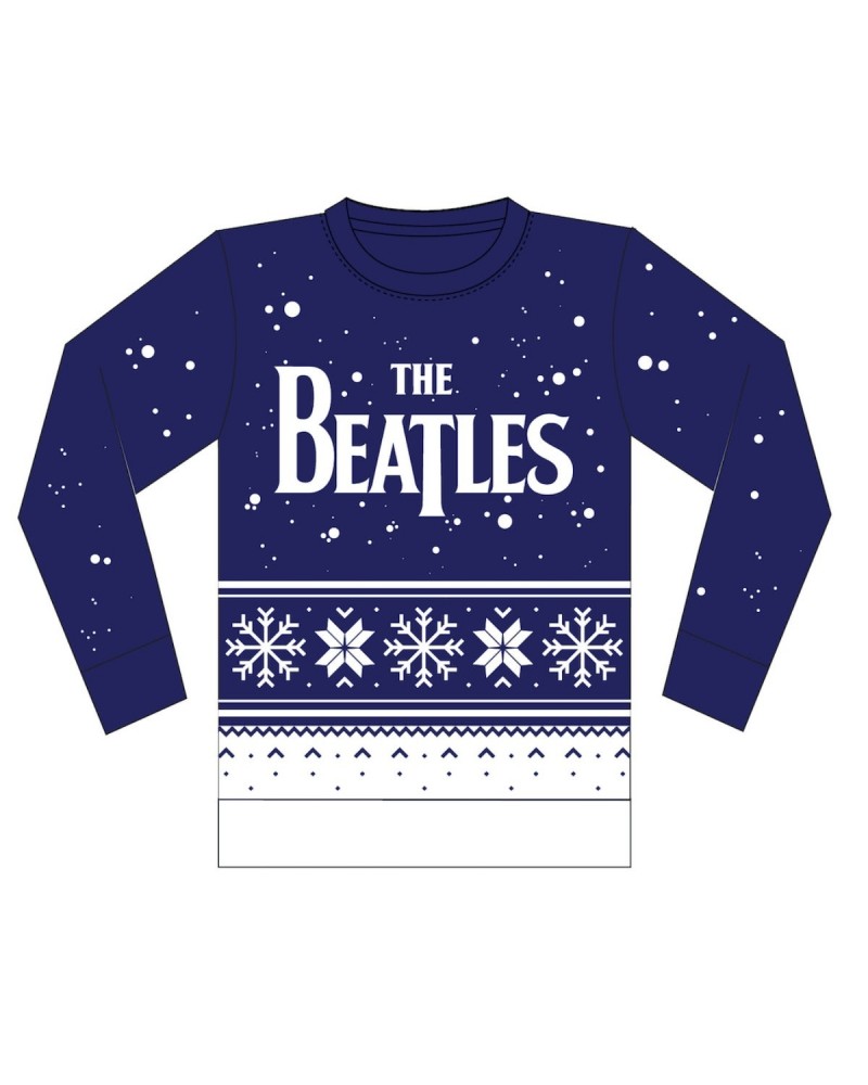 The Beatles Snowflake Holiday Jacquard Knit Sweater $35.00 Sweatshirts