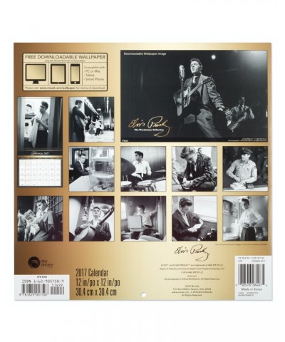 Elvis Presley The Wertheimer Collection 2017 Calendar $5.10 Calendars