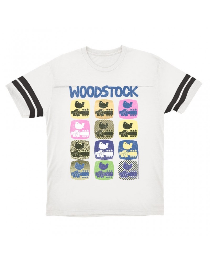 Woodstock T-Shirt | Pop Art Pattern Design Football Shirt $12.19 Shirts