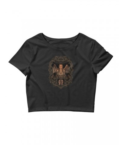 John Wiebe Crazy Angel Women's Cropped T-Shirt $6.47 Shirts