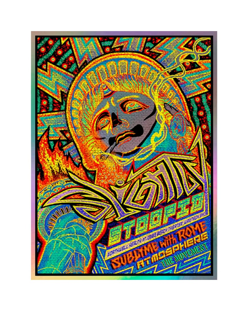 Slightly Stoopid 8/26/23 Wantagh NY Foil Show Poster by Brad Klausen $6.11 Decor