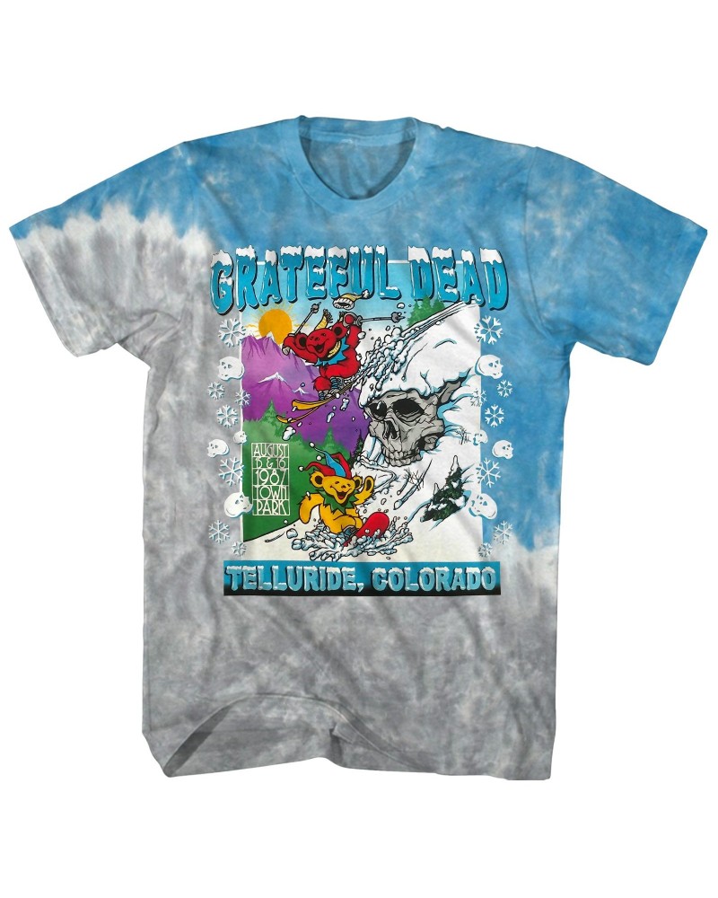 Grateful Dead T-Shirt | Telluride Avalanche Bears Tie Dye Shirt (Reissue) $14.19 Shirts