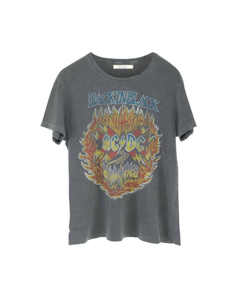 AC/DC Back in Black Highway to Hell Grey/Flames T-Shirt $10.97 Shirts