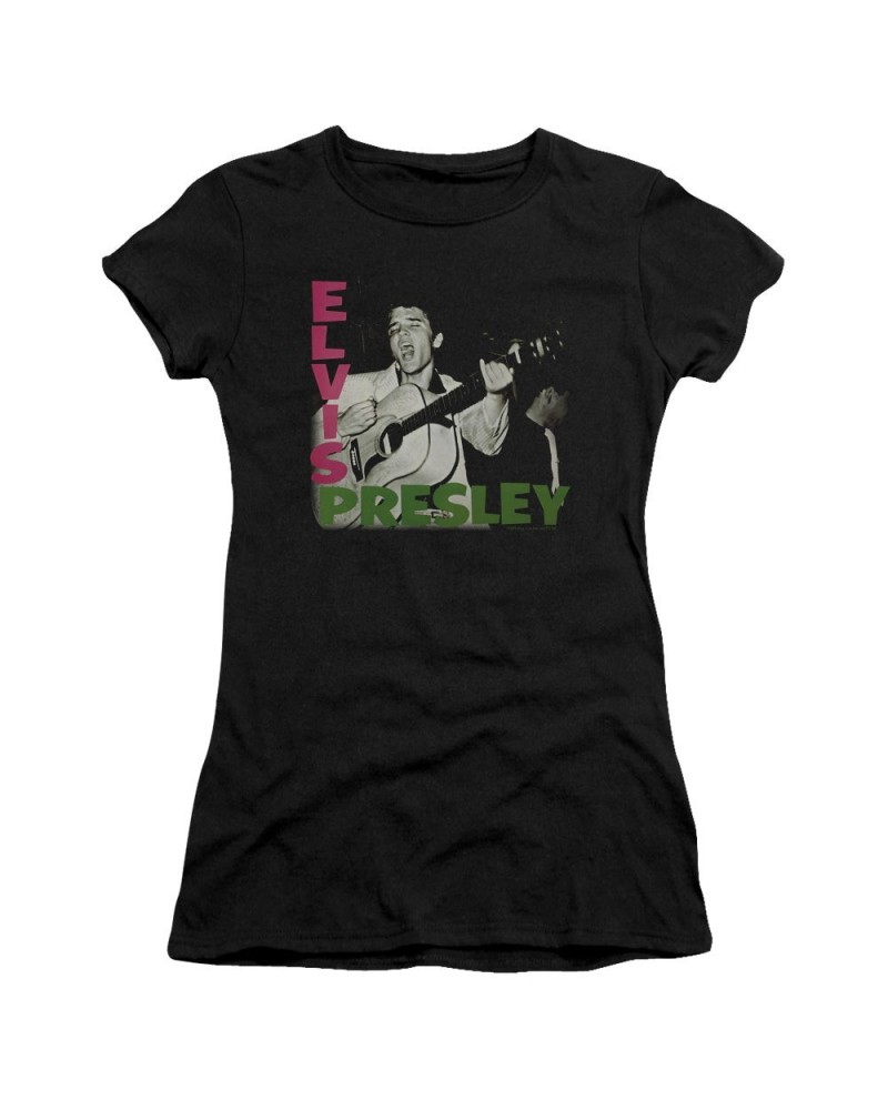 Elvis Presley Juniors Shirt | ELVIS PRESLEY ALBUM Juniors T Shirt $7.56 Shirts