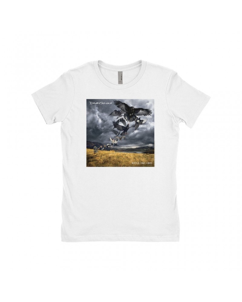 David Gilmour Ladies' Boyfriend T-Shirt | Rattle That Lock Album Cover Shirt $8.98 Shirts