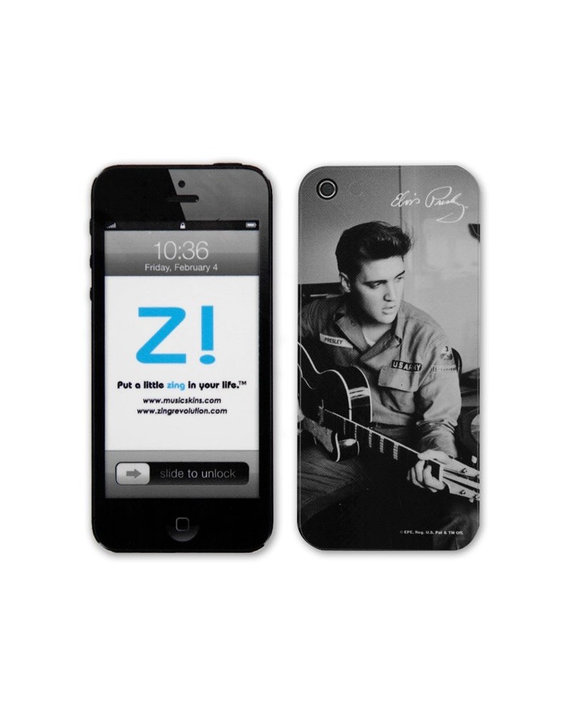 Elvis Presley Army Guitar iPhone 5 Skin $4.50 Accessories