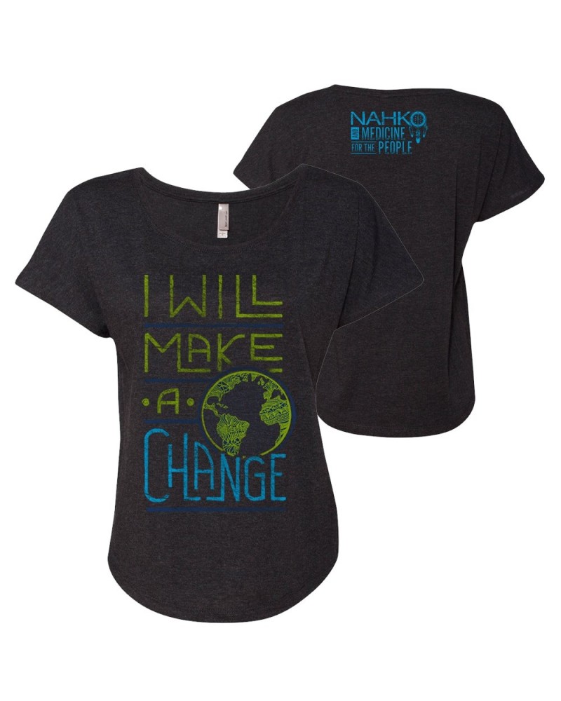 Nahko And Medicine For The People Make A Change Women's T-Shirt $10.50 Shirts