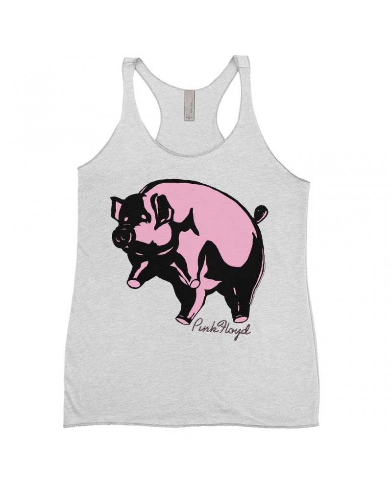 Pink Floyd Ladies' Tank Top | Classic Flying Pig Album Art Shirt $11.87 Shirts