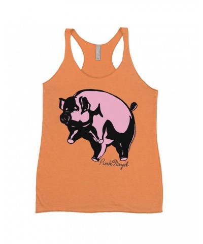 Pink Floyd Ladies' Tank Top | Classic Flying Pig Album Art Shirt $11.87 Shirts