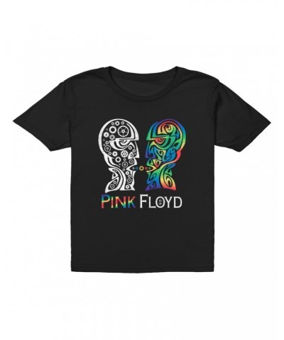 Pink Floyd Kids T-Shirt | Division Bell Colorful Tribal Design Distressed Kids T-Shirt $8.73 Kids