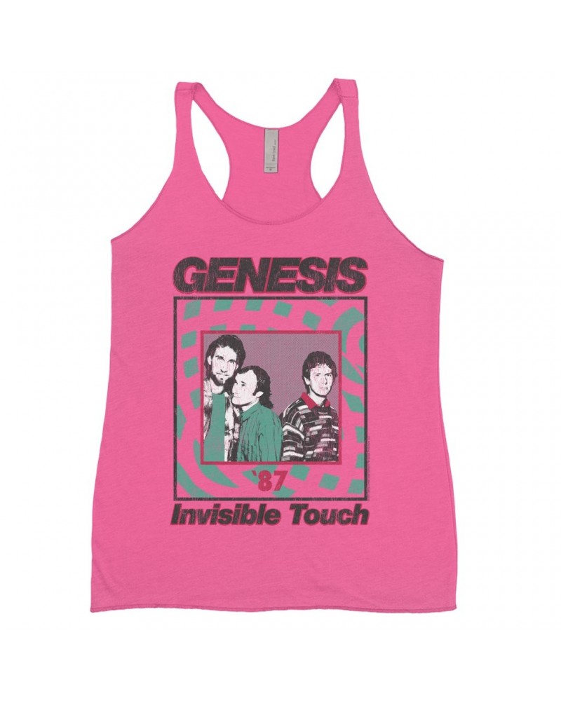 Genesis Ladies' Tank Top | 1987 Invisible Touch Promo Design Shirt $9.26 Shirts