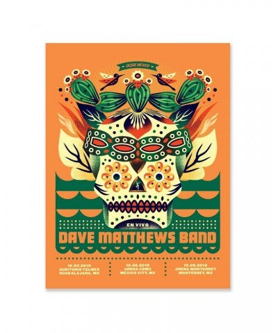 Dave Matthews Band Mexico 2019 Poster $15.50 Decor