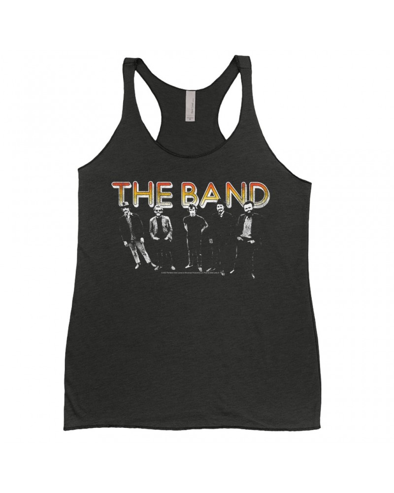 The Band Ladies' Tank Top | Group Photo And Sunrise Logo Distressed Shirt $12.74 Shirts