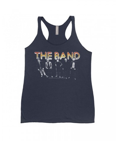 The Band Ladies' Tank Top | Group Photo And Sunrise Logo Distressed Shirt $12.74 Shirts