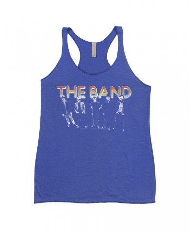 The Band Ladies' Tank Top | Group Photo And Sunrise Logo Distressed Shirt $12.74 Shirts