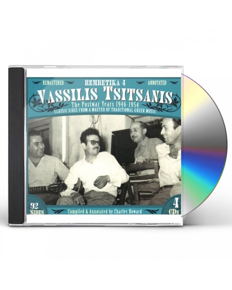 Vasilis Tsitsanis REMBETIKA 4 VASSILIS TSISANIS THE POSTWAR YEARS CD $12.18 CD