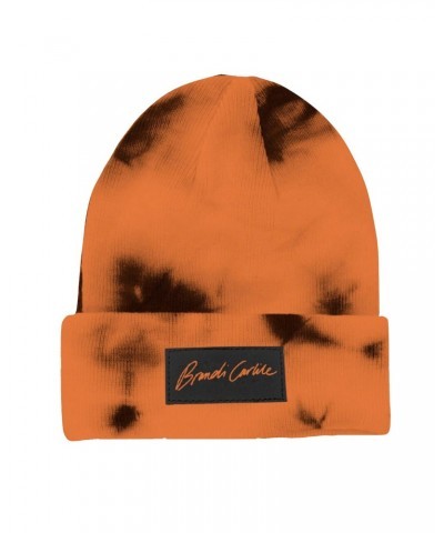 Brandi Carlile Logo Orange Tie Dye Beanie $12.00 Hats