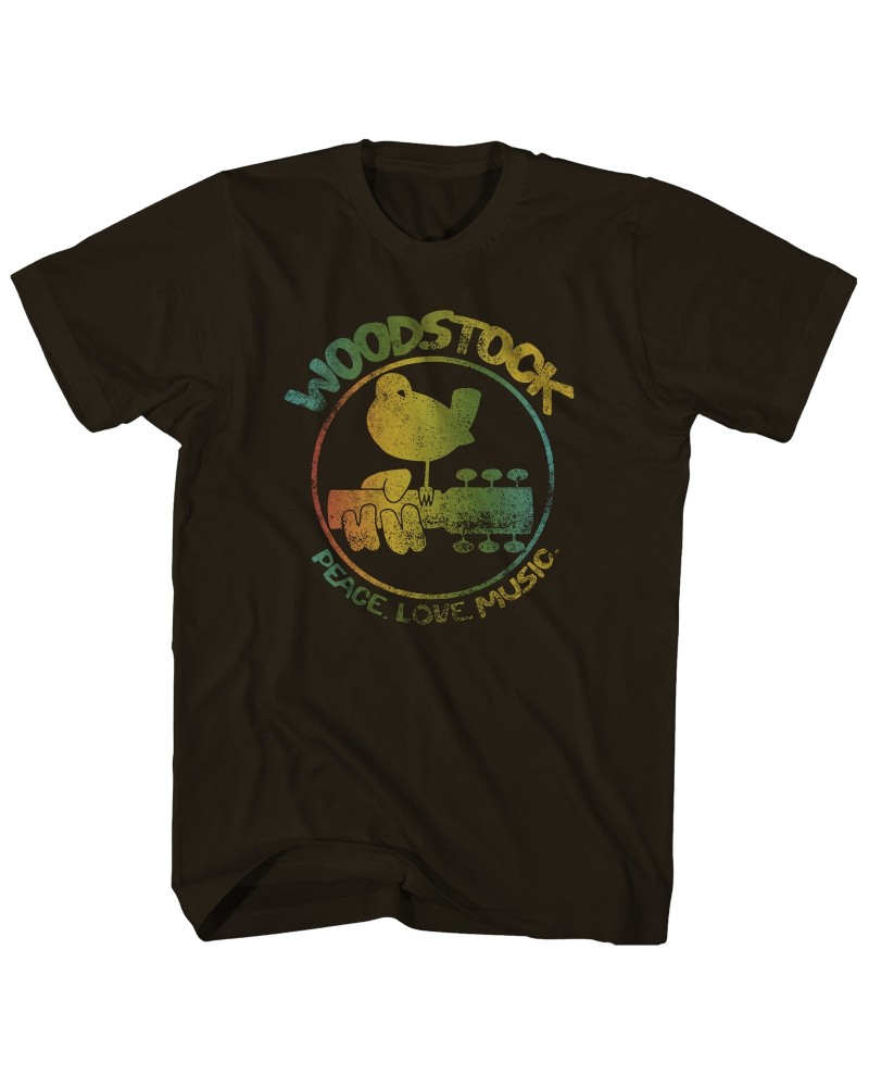 Woodstock T-Shirt | Peace Love Music Logo Shirt $3.59 Shirts