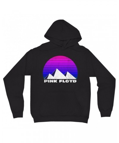 Pink Floyd Hoodie | Dark Side Pyramids Design Distressed Hoodie $13.98 Sweatshirts