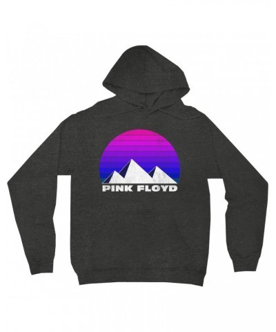 Pink Floyd Hoodie | Dark Side Pyramids Design Distressed Hoodie $13.98 Sweatshirts