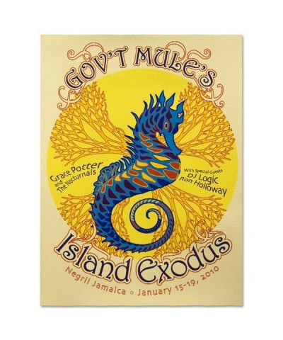 Gov't Mule 2010 Island Exodus Event Poster $3.50 Decor