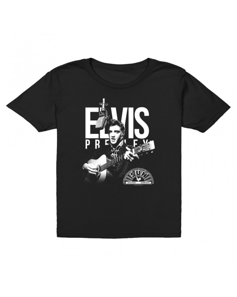 Elvis Presley Kids T-Shirt | Performing In White With Logo Kids T-Shirt $11.98 Kids