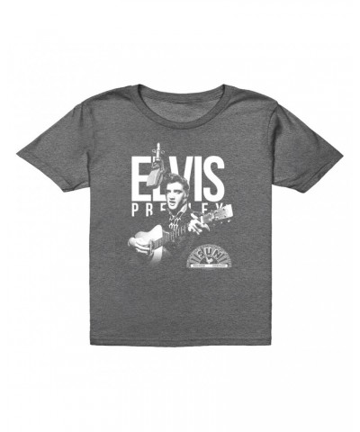 Elvis Presley Kids T-Shirt | Performing In White With Logo Kids T-Shirt $11.98 Kids