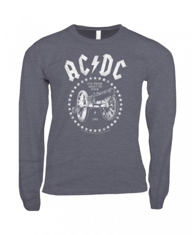 AC/DC Long Sleeve Shirt | For Those About To Rock 1981 Shirt $9.28 Shirts