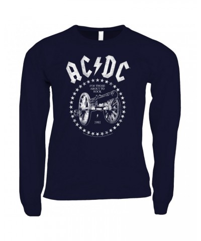 AC/DC Long Sleeve Shirt | For Those About To Rock 1981 Shirt $9.28 Shirts