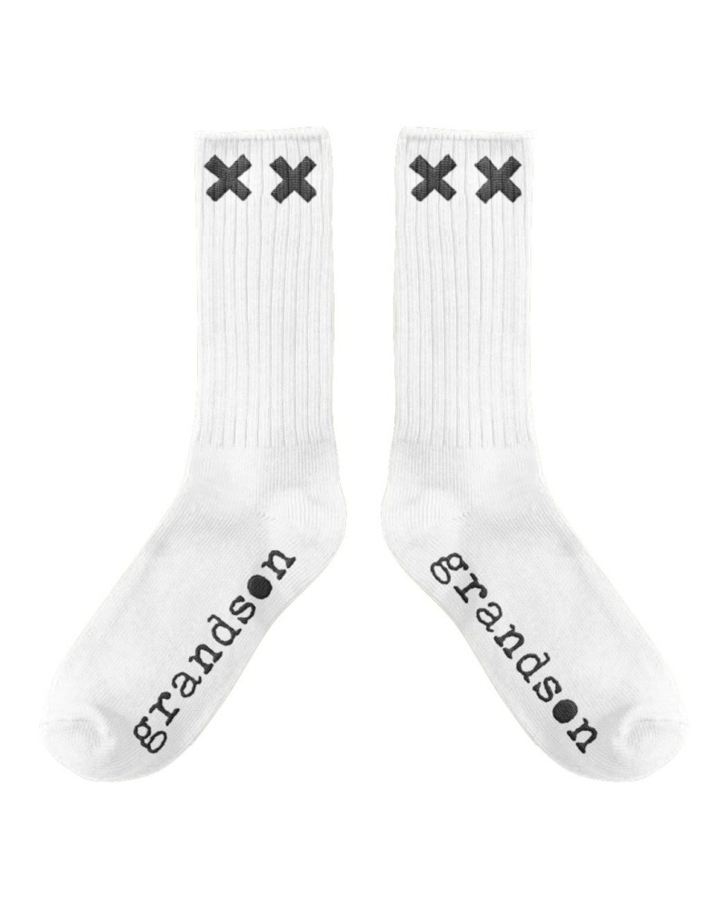 grandson XX White Crew Socks $13.80 Footware