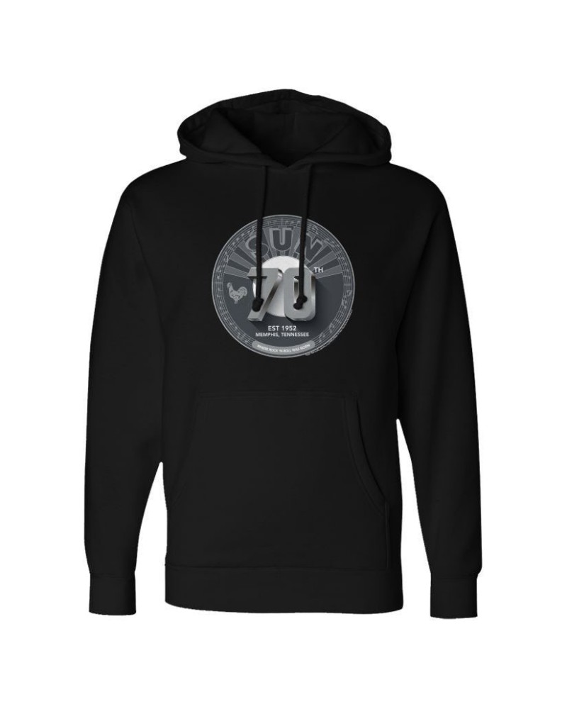 Sun Records Silver 70th Anniversary Pullover Hoodie $26.00 Sweatshirts