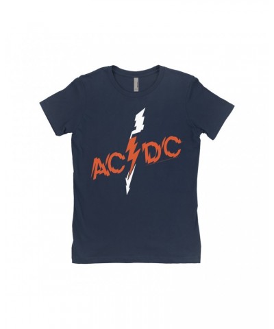 AC/DC Ladies' Boyfriend T-Shirt | Vintage Retro Powerage Logo Shirt $11.98 Shirts