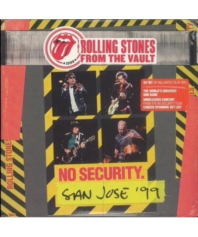 The Rolling Stones FROM THE VAULT: NO SECURITY SAN JOSE 99 (LIMITED/180G/COLOR VINYL/3LP) Vinyl Record $28.16 Vinyl