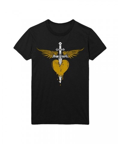 Bon Jovi Gold Heart & Dagger Tee $11.00 Shirts