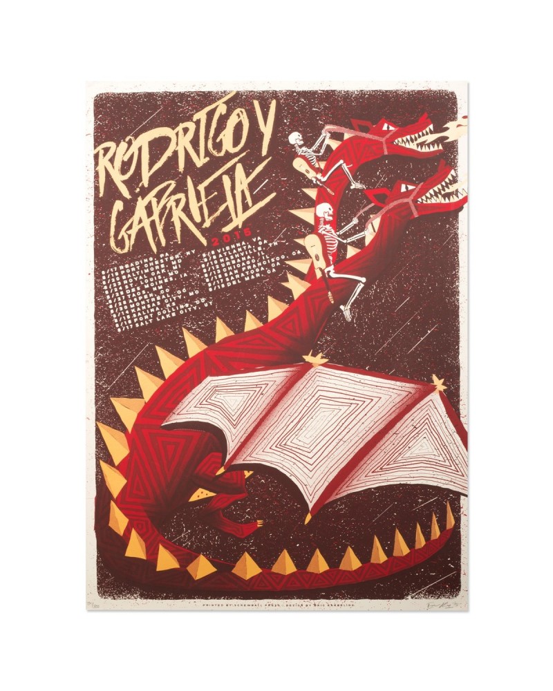 Rodrigo y Gabriela 2015 North American Tour Poster $9.80 Decor