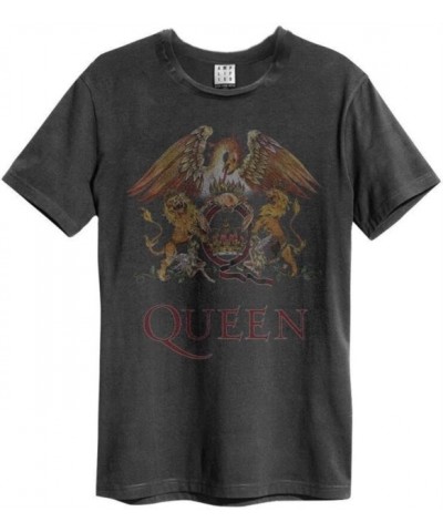 Queen Vintage T Shirt - Amplified Colour Crest $16.13 Shirts