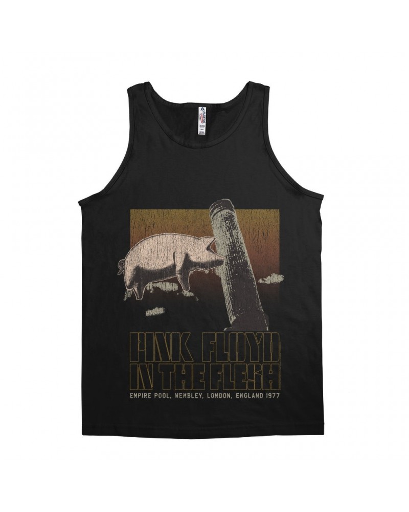 Pink Floyd Unisex Tank Top | In The Flesh London England 1977 Distressed Shirt $8.98 Shirts