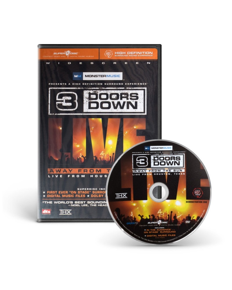 3 Doors Down Away from the sun live from Houston Texas DVD $7.40 Videos