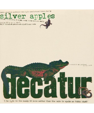 Silver Apples DECATUR (WHITE & GREEN SPLATTER VINYL) Vinyl Record $10.50 Vinyl