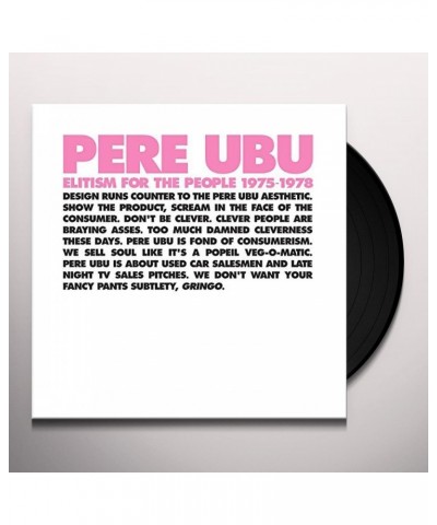 Pere Ubu Elitism For The People 1975 1978 (Box Se Vinyl Record $44.20 Vinyl