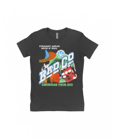 Bad Company Ladies' Boyfriend T-Shirt | American Tour 1979 Vintage Distressed Shirt $11.73 Shirts