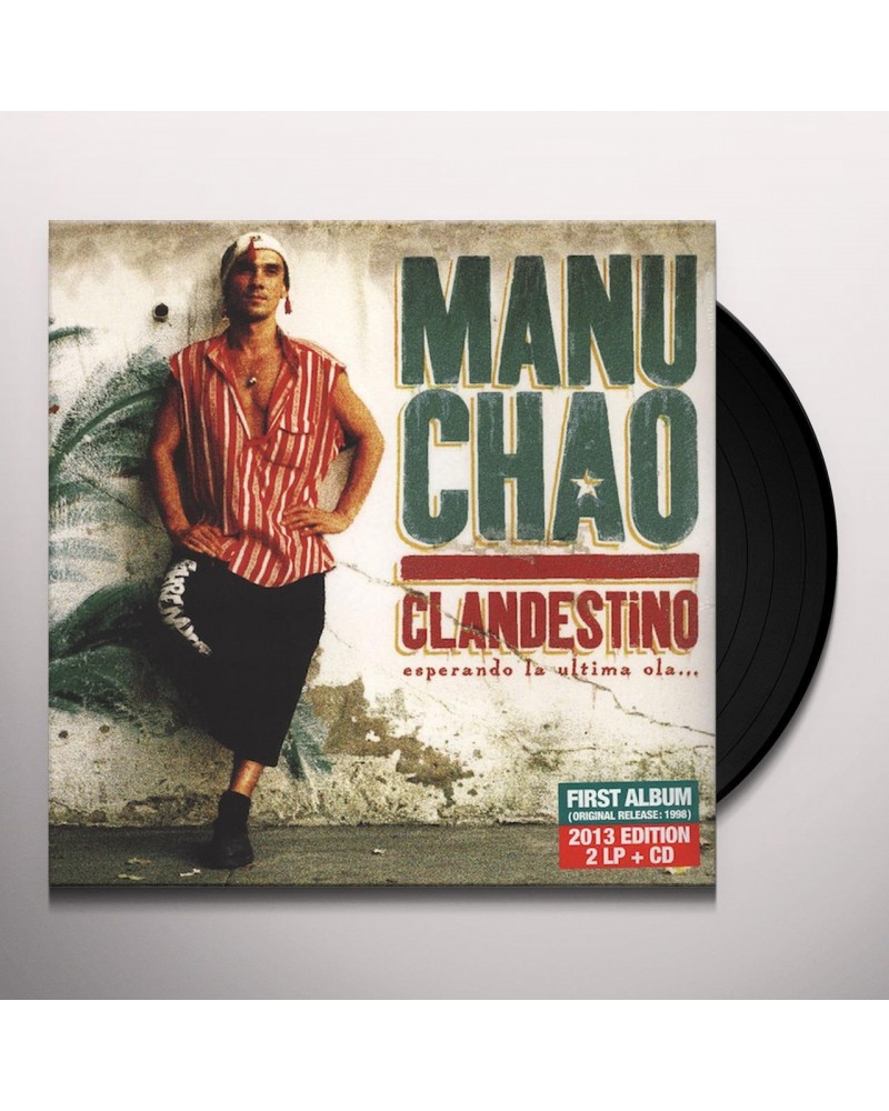 Manu Chao CLANDESTINO (2LP/CD) Vinyl Record $16.79 Vinyl