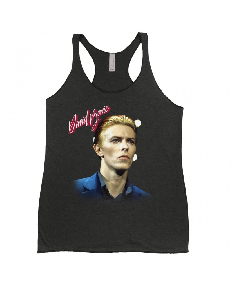 David Bowie Ladies' Tank Top | The Man Who Fell To Earth Album Photo Shirt $11.58 Shirts