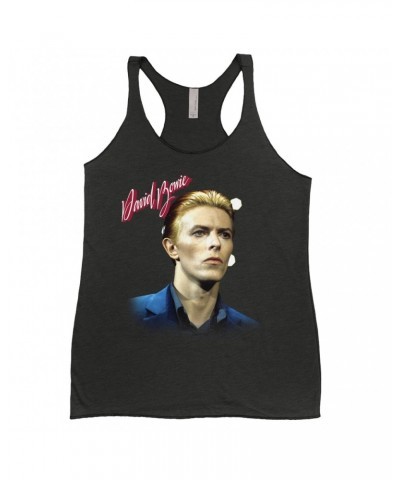 David Bowie Ladies' Tank Top | The Man Who Fell To Earth Album Photo Shirt $11.58 Shirts