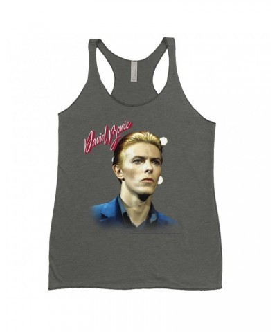 David Bowie Ladies' Tank Top | The Man Who Fell To Earth Album Photo Shirt $11.58 Shirts