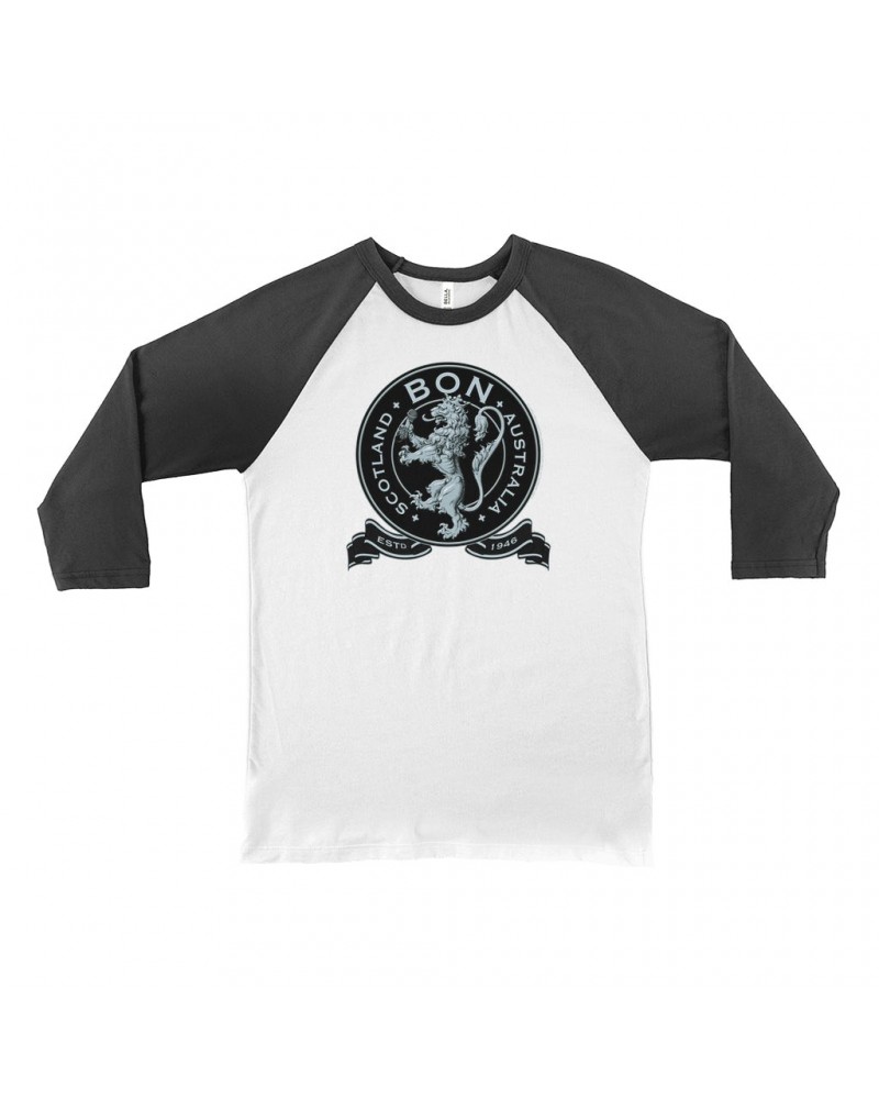 Bon Scott 3/4 Sleeve Baseball Tee | Bon Scotland Australia Est 1946 Shirt $14.08 Shirts